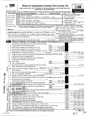Form 990 Return of Organization Exempt From Income Tax