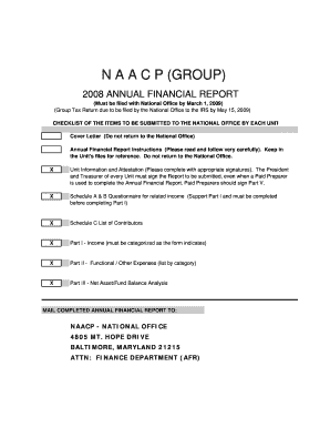 NAACP 2008 Annual Financial Report