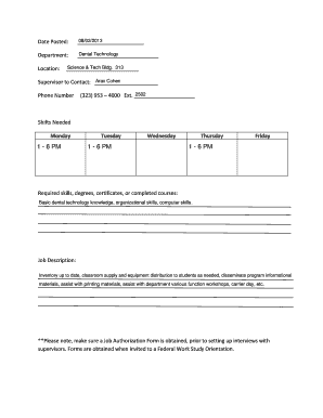 Job Application Form