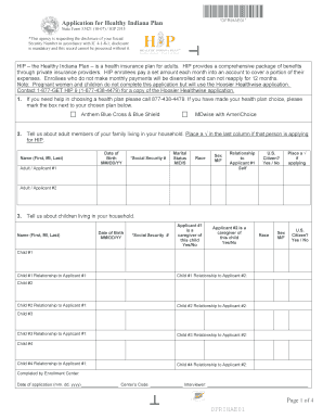 Healthy Indiana Plan Application