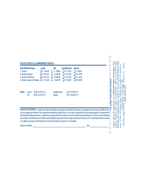 Voluntary Student Insurance Enrollment Card