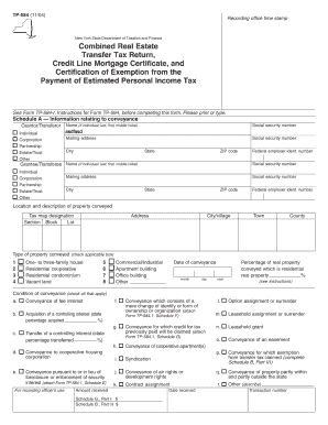 New York State Real Estate Transfer Tax Return