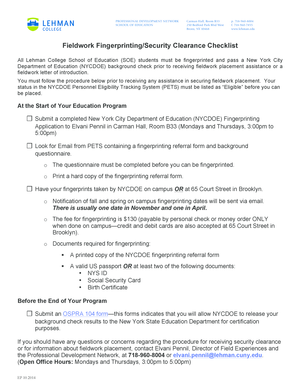 NYCDOE Fingerprinting Application