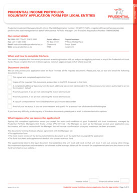 Prudential Income Portfolios Application Form