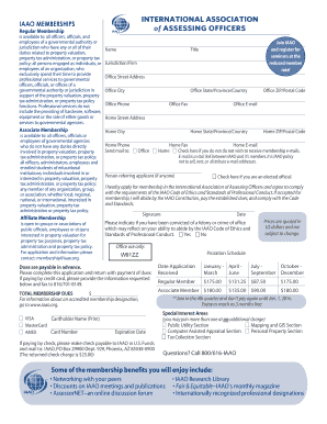 IAAO Membership Application Form