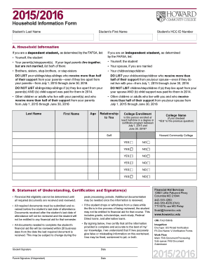Household Information Form
