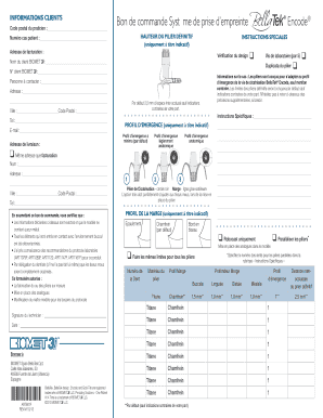 Bon de commande Système Restauration Encode®