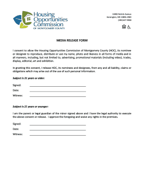 Media Release Form