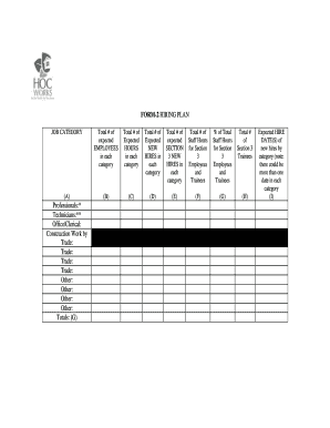 Hiring Plan Form