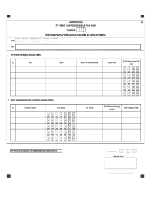 Indonesian Corporate Tax Form 3A