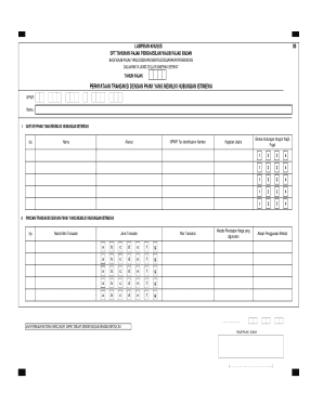 Indonesian Annual Corporate Tax Return Form 3B