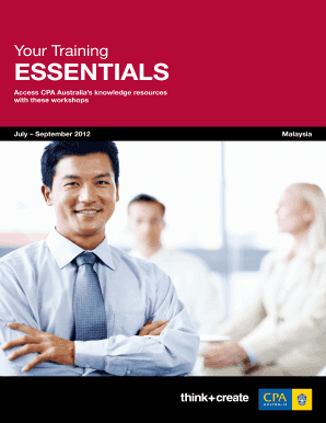 Your Training ESSENTIALS - cpaaustraliacomau
