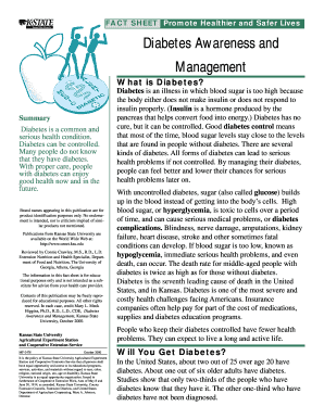 MF2478 Diabetes Awareness and Management Health Food