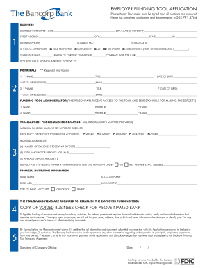 Employer Funding Tool Application