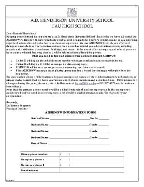ALERTNOW Notification Service Form
