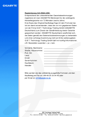 Registrierung GA-X58A-UD9