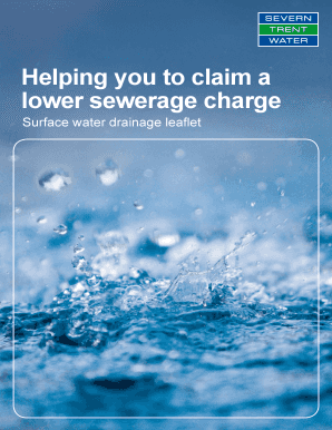 Surface Water Drainage Rebate Claim Form