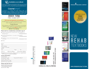 Springer Publishing Textbook Exam Copy Request Form