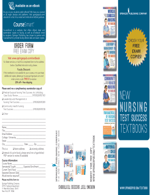 Faculty Exam Copy Request Form