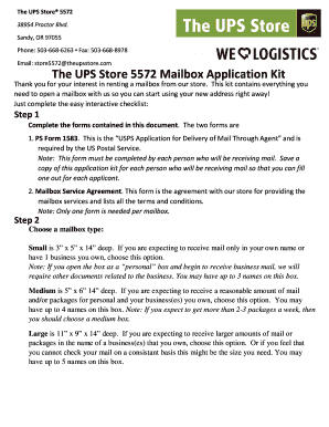 USPS Mailbox Application Kit