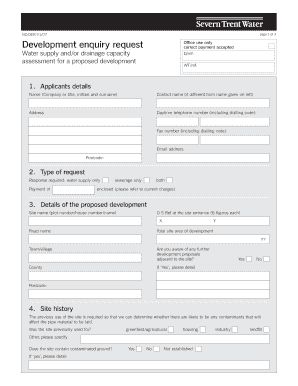 UK Development Enquiry Request Form