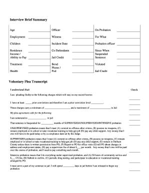 Interview Brief Summary - ncidsorg