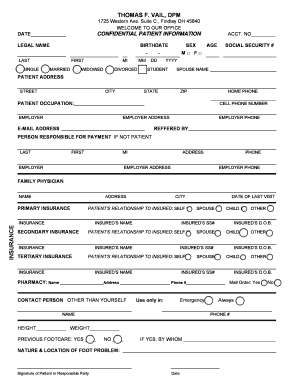 Patient Intake Form