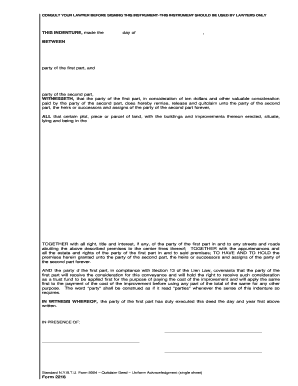 Quitclaim Deed - New York
