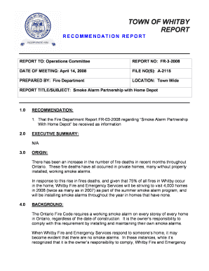 REPORT NO FR32008 - www2 whitby