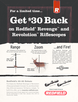 Redfield Riflescope Rebate Form