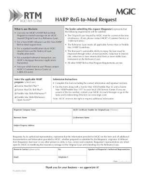 HARP Refi-to-Mod Request Form