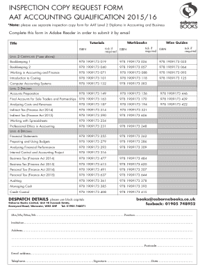 Inspection Copy Request Form