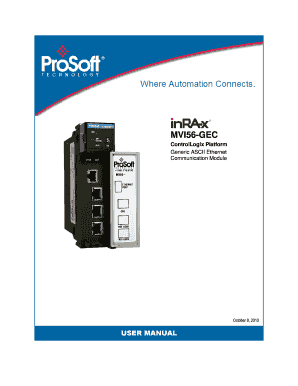 Mvi56 gec user manual - ProSoft Technology
