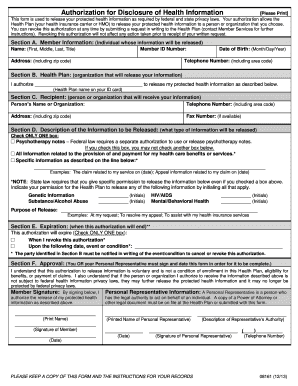 Authorization for Disclosure of Health Information