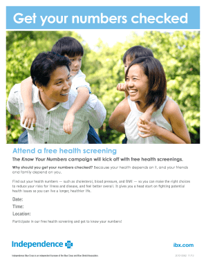 Health Screening Invitation
