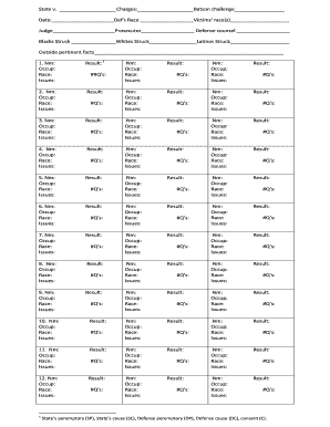 Batson Challenge Form