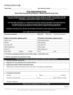 Direct Ship General Drug Request Form