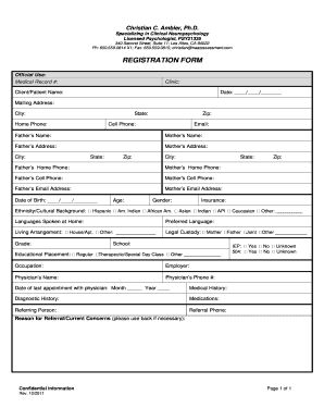 Patient Registration Form
