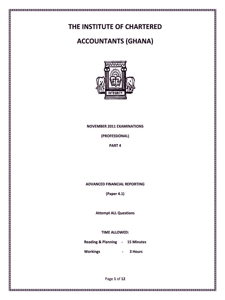Fillable Online ACCOUNTANTS (GHANA) Fax Email Print pdfFiller