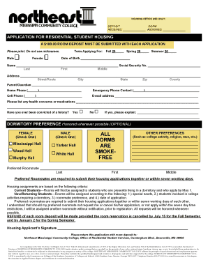 Residential Student Housing Application