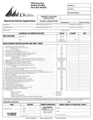 Electrical Permit Application