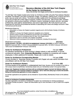 AIA New York Chapter Membership Application