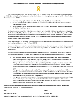 Yellow Ribbon Scholarship Application
