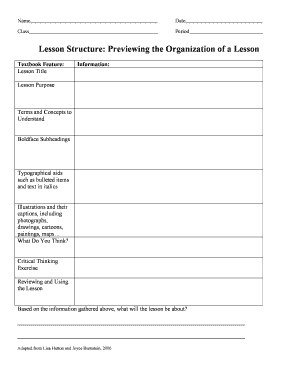 Lesson Plan Template