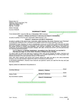 Georgia Warranty Deed