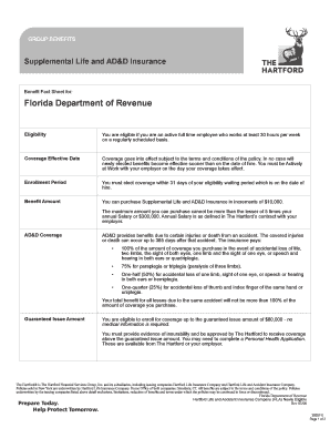 Florida Supplemental Life and AD&D Insurance Enrollment Form