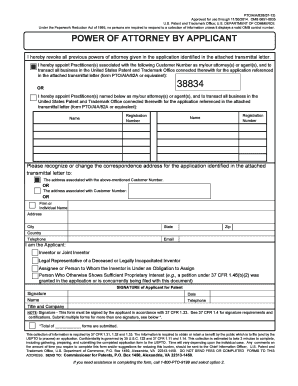 USPTO Power of Attorney Form