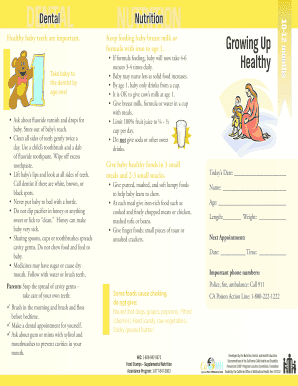 California Baby Dental and Nutrition Guide
