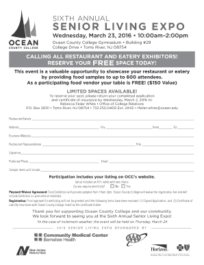 SIXTH fiANNUAL SENIOR LIVING EXPO - oceanedu