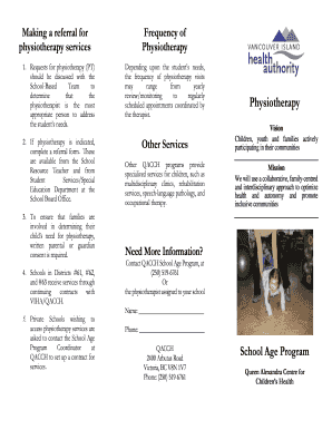 Physiotherapy Referral Form